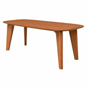 Mesa de Comedor Rectangular Moderna de Madera de Teca Sólida, Diseño Artesanal Estilo Belga, Ecológica y Duradera, para 8 Personas - Product Image 2