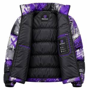 Breathable Stand Winter Puffer Jacket for <b>Men</b> Front Logo 100% Polyester Eco-Friendly Low MOQ Best Selling Made Pakistan for - Product Image 4