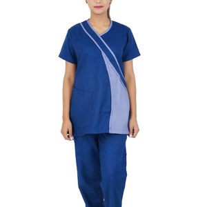 Tenues d'infirmière respirantes de bonne qualité pour femmes, en coton, à manches courtes - Product Image 4