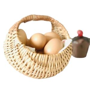 Panier de rangement en bambou pour la maison ustensiles de cuisine panier suspendu décoratif plantes oeuf fruits et légumes panier de rangement en bambou naturel - Product Image 1
