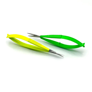 Ciseaux à ongles professionnels de qualité supérieure, en acier inoxydable, à lame incurvée, pour coiffure, pour droitiers, à manche court, de précision - Product Image 1