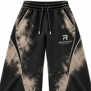 Conjunto de chándal de forro polar con capucha para hombre, lavado ácido, manga larga, color liso, informal, con cremallera, pantalones con cordón, ajuste regular, invierno - Product Image 5