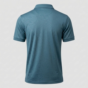 เสื้อโปโลชาย พิมพ์ลายโลโก้ตามสั่ง เนื้อผ้าโพลีเอสเตอร์ 100% ระบายอากาศได้ดี แขนสั้น ตกแต่งกระดุม สำหรับชุดกีฬา - Product Image 2