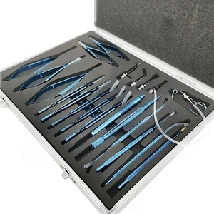 Kit de Cirugía Oftálmica para Cataratas de Marca, de Acero Inoxidable, Manual, Reutilizable, de 21 Piezas con Estuche - Product Image 2
