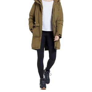 Chaqueta Parka de Invierno para Mujer, Estilo Estratégico, de Lana, Manga Larga, Grosor Estándar, con Capucha, Acolchada de Algodón, Talla Grande, Marca de Fábrica - Product Image 2
