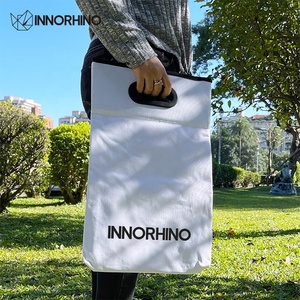 INNORHINO-bolsa de viaje de algodón con cordón, bolsa de viaje plegable, impermeable - Product Image 6