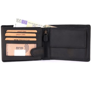 High on Demand Handmade Leather Wallet for Men Bifold Design with ID <b>Window</b> Soft Texture and Large Capacity Available For Sale - Product Image 4