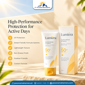 ครีมกันแดดไฮบริดสูตรเฉพาะ SPF 50 PA++++ บำรุงผิว ช่วยให้ผิวแทนสวย บางเบา ปกป้องผิวจากรังสียูวี - Product Image 2