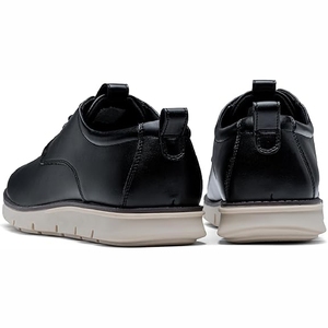 Zapatos Oxford de Cuero Genuino Negro para Hombre, con Punta Puntiaguda, Cordones, Aumento de Altura, Antideslizantes, Suela de Goma Acolchada, para Todas las Temporadas - Product Image 2