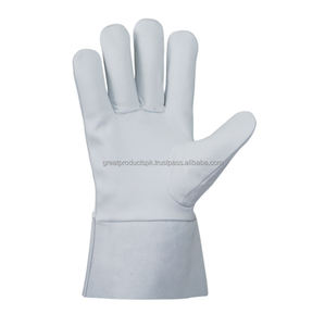 Guantes de soldadura de cuero de vaca, alta calidad, bajo precio, tig mig - Product Image 3