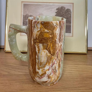 Taza de Mármol Verde Ónix de 6 Pulgadas, Taza de Café y Té de Piedra Natural de Lujo, Hecha a Mano, Pulida, Decorativa, para Regalo - Product Image 1