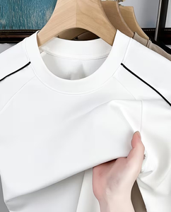 Men's Short Sleeve O Neck Printed Gray 100% Cotton 180g Jersey Front Logo Casual T-Shirt Regular Fit Breathable - Product Image 3