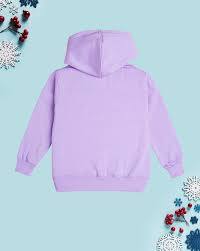 Sudadera Extra Grande Premium Color Lavanda con Mangas Bordadas con Flores Personalizadas |   Sudadera de Felpa Francesa Gruesa - Product Image 2