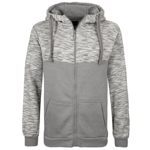 Sweat à capuche d'hiver respirant pour homme, style streetwear, sans cordon, entièrement zippé, vintage, double couche, effet vieilli, 100% coton molletonné 300g, soldes à prix réduit - Product Image 1