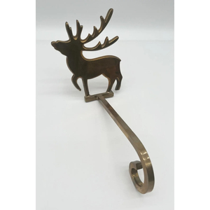 <b>Christmas</b> Decor Reindeer Design <b>Stocking</b> <b>Holder</b> Metal Aluminium Attractive Design Metal <b>Stocking</b> <b>Holder</b> Hanger in Lowest Price - Product Image 1