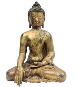 Brass | Green Tara <b>Statue</b> | Multi-Armed | Tibetan Buddhist | Lotus Base | Altar Decor | Spiritual Gift | Handmade - Product Image 6