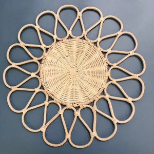 HIGH QUALITY Premium Eco-Friendly Rattan <b>Placemat</b> Coaster Hot Selling Durable Sustainable Handwoven Heat Insulation Table Mat - Product Image 6