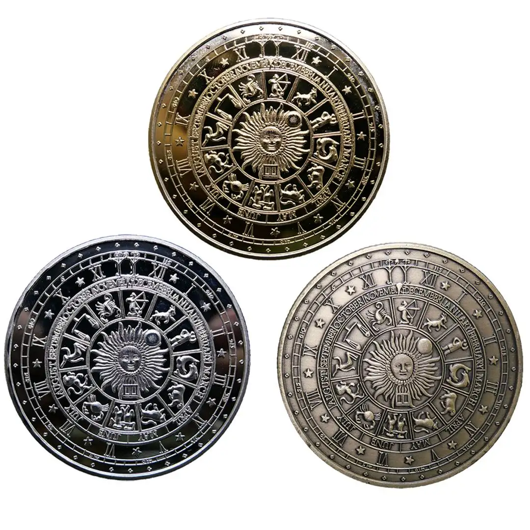 Pièces commémoratives estampées 1 couleur personnalisées en alliage d'aluminium avec placage or, argent ou cuivre