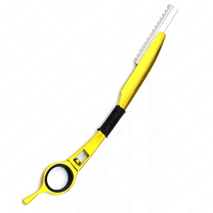 Wholesale Leaf Design Serrated Straight Razor Stainless Steel Foldable <b>Barber</b> Shaving Tool Custom Logo OEM for Men - Product Image 3