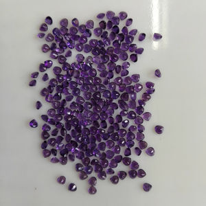 Ametista Africana Natural de 3.5MM en Forma de Corazón, Color Púrpura, Gemas Sueltas de la Mejor Calidad para Joyería, Gemas de Montaña Roja - Product Image 3