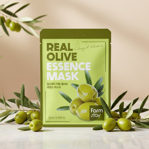 แผ่นมาส์กหน้า FARMSTAY REAL OLIVE ESSENCE Herbal Cotton Pack (10 ชิ้น) บำรุงผิวกระชับ ชุ่มชื้น เหมาะสำหรับทุกสภาพผิว - Product Image 2