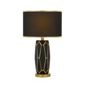 Luxury Modern Gold <b>Base</b> Aluminum <b>Table</b> <b>Lamp</b> for Bedroom Home Decor Hotel Use Diwali Gift-Premium Glossy Finish - Product Image 2