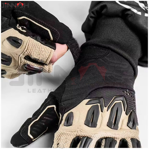 Guantes tácticos de medio dedo para tiro, ciclismo, paintball, motociclismo, conducción, guantes sin dedos para paintball para hombres - Product Image 4