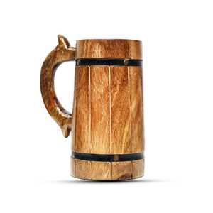 Mug en bois massif de qualité supérieure, tasse à café rustique en bois pour la maison et la cuisine - Product Image 3