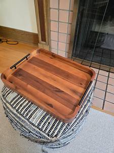 Bandeja de Servir de Madera de Acacia Ecológica y Pulida con Asas, 17x13, Grado Comercial para Catering y Uso en Hoteles y B&B - Product Image 3