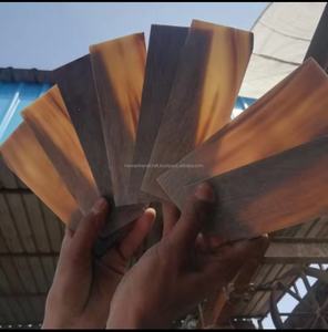 จานเขาทรงโค้งสีดำแผ่นเขาควายน้ำแบบธรรมชาติ - Product Image 2