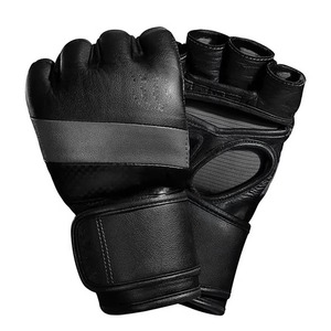 Guantes Profesionales de Cuero de Medio Dedo para Grappling, con Absorción de Humedad y Cierre de Cordones para MMA, Logotipo Personalizado, Diseño Propio, Bajo Precio - Product Image 2