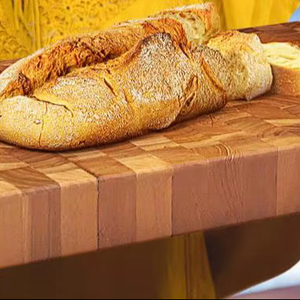 Handmade Wood Butcher Serving <b>Block</b> Rectangle <b>Shape</b> Easy to Clean - Product Image 1