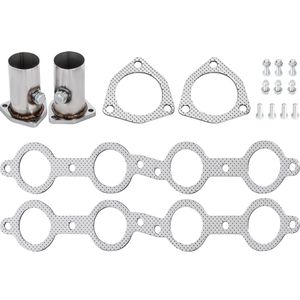 Collecteurs d'échappement courts en acier inoxydable de 1 3/4 po pour conversion moteur LS, systèmes d'échappement de tuning - Product Image 5