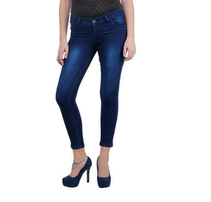 กางเกงยีนส์ลำลอง ROCKRUSH รุ่น Unisex สี Medium Wash ทรงหลวม เอวกลาง ผ้าเดนิมถัก ระบายอากาศ แห้งเร็ว กันลม พิมพ์ลายเต็มตัว - Product Image 5
