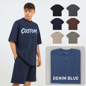 Camiseta Personalizada de Alta Calidad Unisex, Talla Grande, Casual, Lisa, con Bordado y Estampado, Tela de 180gsm/240g, Ecológica, Transpirable y Suave - Product Image 1