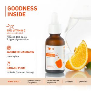 Suero Avanzado con 15% de Vitamina C de Ciruela para una Piel Radiante |   Para piel grasa, seca y mixta |   Hombres y Mujeres |   1.01 fl oz (30 ml) - Product Image 6