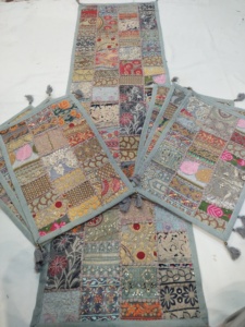 Handmade Embroidered Luxury Traditional Eco-Friendly Bohemian Place Mats Set Floral Plant 100% Cotton Anti-Slip <b>Table</b> <b>Runner</b> - Product Image 3