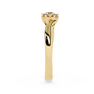 Anillo de Compromiso, Aniversario o Boda de Oro de 10k, 14k o 18k con Diamante Redondo de 0.5 CT para Mujer, Certificado por IGI, Diseño de Diseñador de Moda - Product Image 4