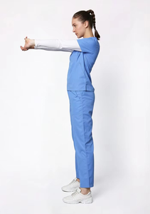 Conjuntos de Uniformes Médicos Premium Personalizados para Mujer, Anti-Pilling, Más Vendidos, Cuello en V, Bajo MOQ - Product Image 2