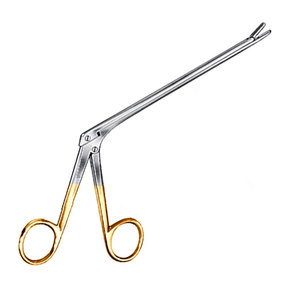 JACKBILLY Rongeur manuel de haute qualité en acier inoxydable, à angle de 45 degrés, pour disques intervertébraux, 4 x 10 mm, 6 pouces - Product Image 1