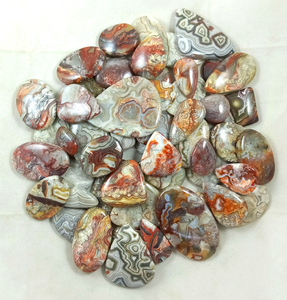 Natural Crazy Lace Agate Handmade Multi-Color Loose Pendant Customizable for Jewelry Making Bulk Lot Wholesale - Product Image 5