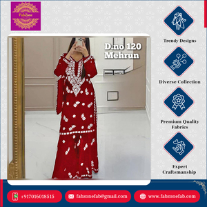 Ropa Étnica Tradicional India de Diseño de Alta Calidad, Estilo Moderno, Completamente Cosida con Hermoso Bordado - Product Image 4