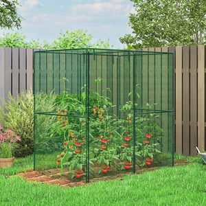 Rete per Orto 6FT X 4FT X 6FT con Porta a Cerniera, Tenda Protettiva per Piante da Giardino e Colture Verdi - Product Image 2