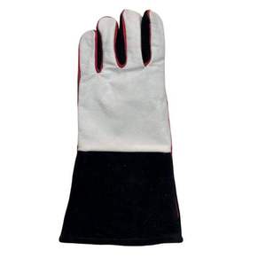 Guantes de Soldadura TIG de Cuero Vacuno al por Mayor, Guantes de Trabajo de Seguridad Industrial con Forro de Algodón Resistente al Calor y Dedos Completos - Product Image 2