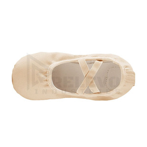 Chaussons de danse souples de haute qualité Relevo, dessus en toile, doublure en coton, semelle en caoutchouc, chaussures plates pour femmes - Product Image 2