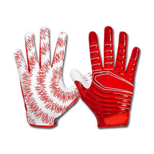 Guantes de Receptor de Fútbol Americano Profesionales de Alta Calidad, Cuero Premium, Impermeables, Totalmente Personalizables - Product Image 3