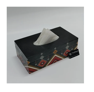 Portarrollos de madera con estampado de esmalte, color negro, muy elegante, para accesorios de encimera del hogar, el más demandado al por mayor. - Product Image 1