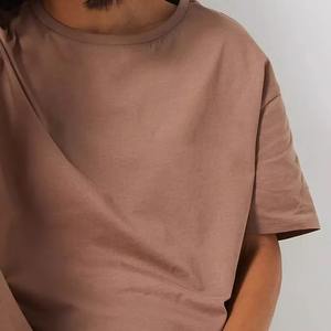 T-shirt de fitness unisexe tendance à épaules tombantes et manches courtes, 100 % coton, personnalisable avec logo, impression OEM, haute qualité, couleur unie - Product Image 6