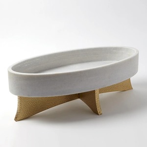 Bol décoratif en marbre et métal, idéal pour la décoration intérieure, les centres de table et les présentations élégantes, vente en gros depuis l'Inde - Product Image 4