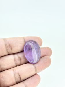 Ametyste Naturelle de Haute Qualité, Cabochon Taille Ovale, Vente en Gros Exclusive, Certifiée par un Certificat de Troisième Partie, Calibrée, Bijoux en Vrac - Product Image 4